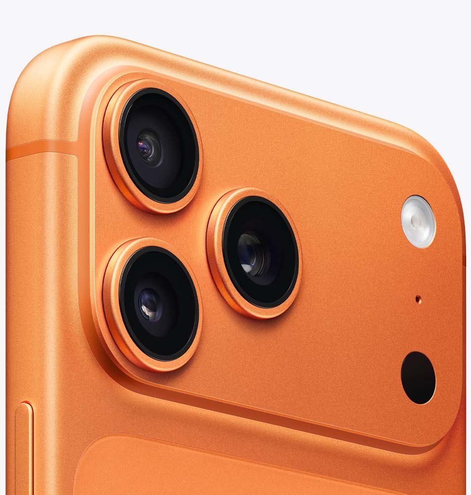 Вид на камеры iPhone 17 Pro Max Космический оранжевый