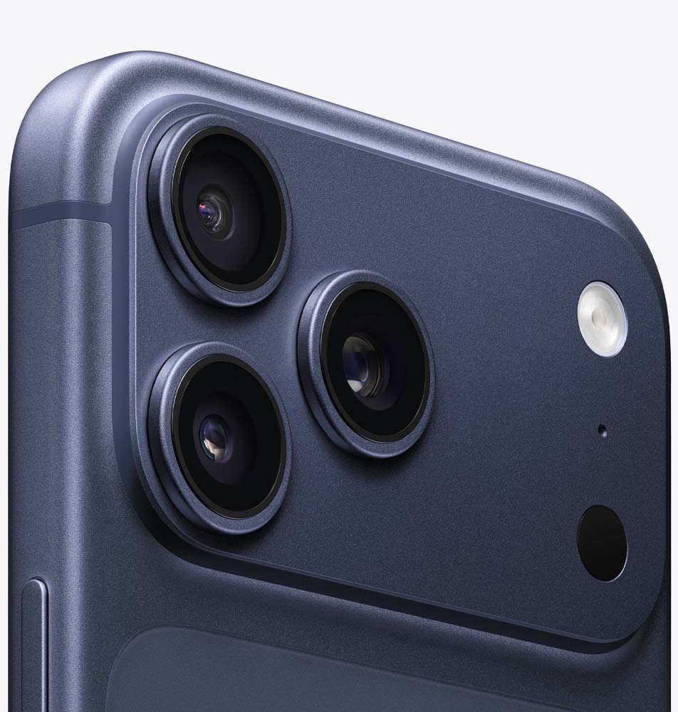 Вид на камеры iPhone 17 Pro Max Глубокий синий