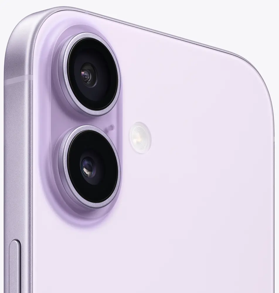 Вид на камеры iPhone 17 Лавандовый