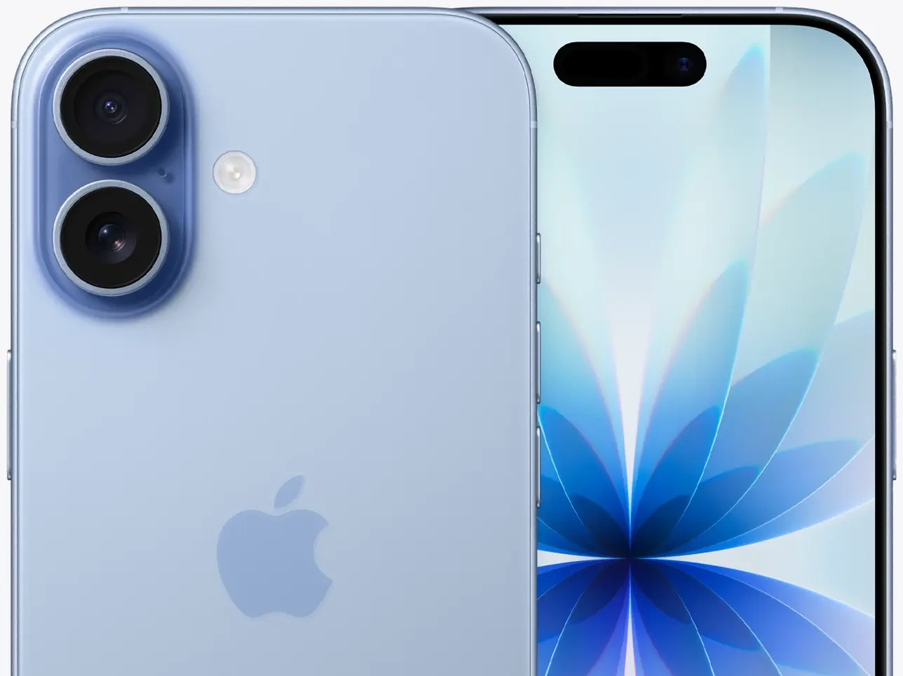 Вид дисплея на iPhone 17 Дымчатый голубой