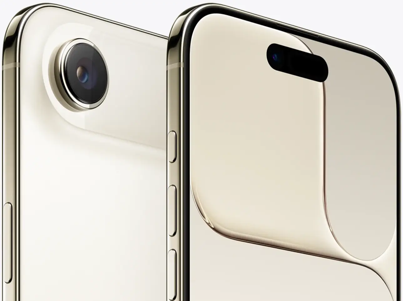 Вид дисплея на iPhone Air Светлое золото