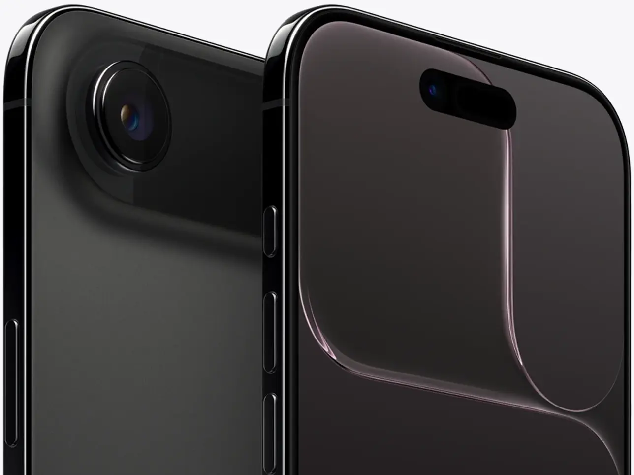 Вид с двух сторон на iPhone Air Космический чёрный