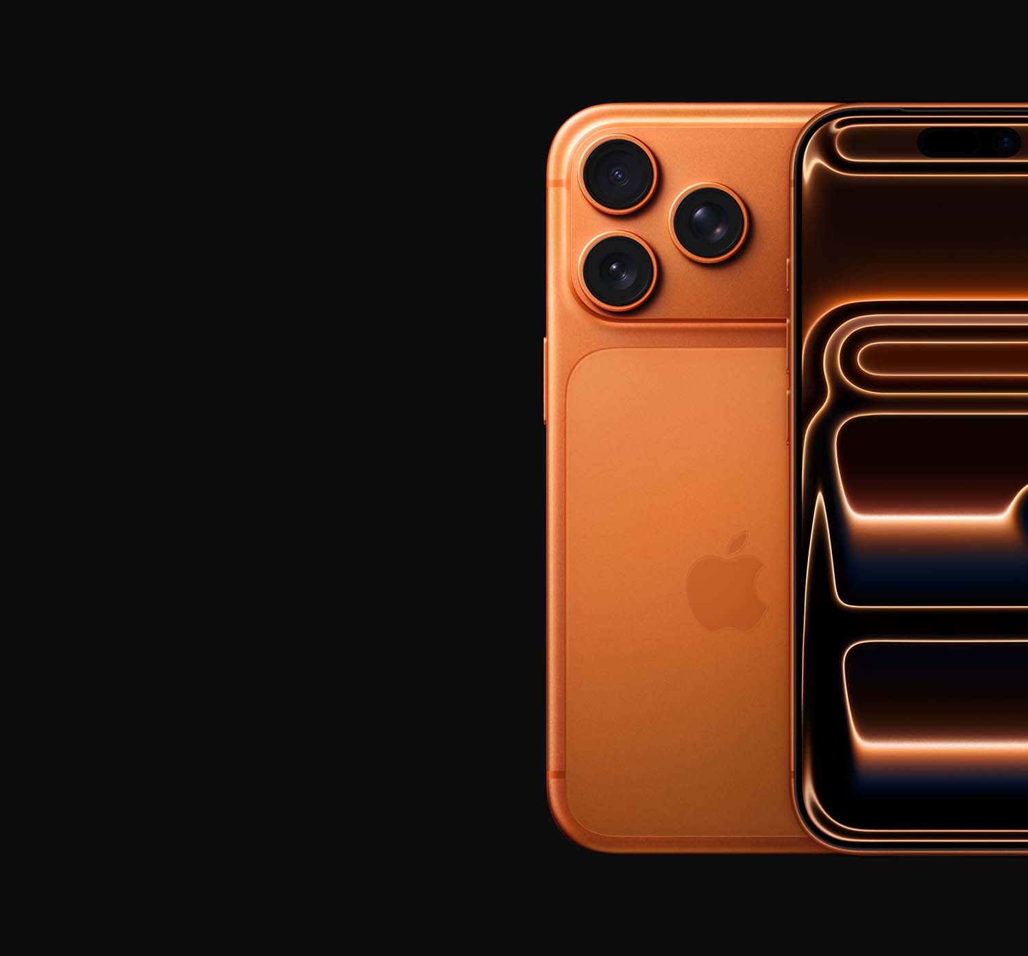 На изображении демонстрация корпуса со стеклом Ceramic Shield в iPhone 17 Pro