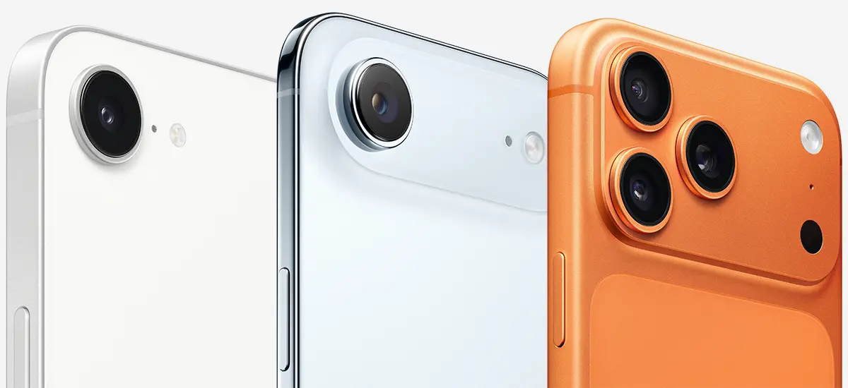 Изображенны модели iPhone 17 Pro, iPhone Air и iPhone 16e