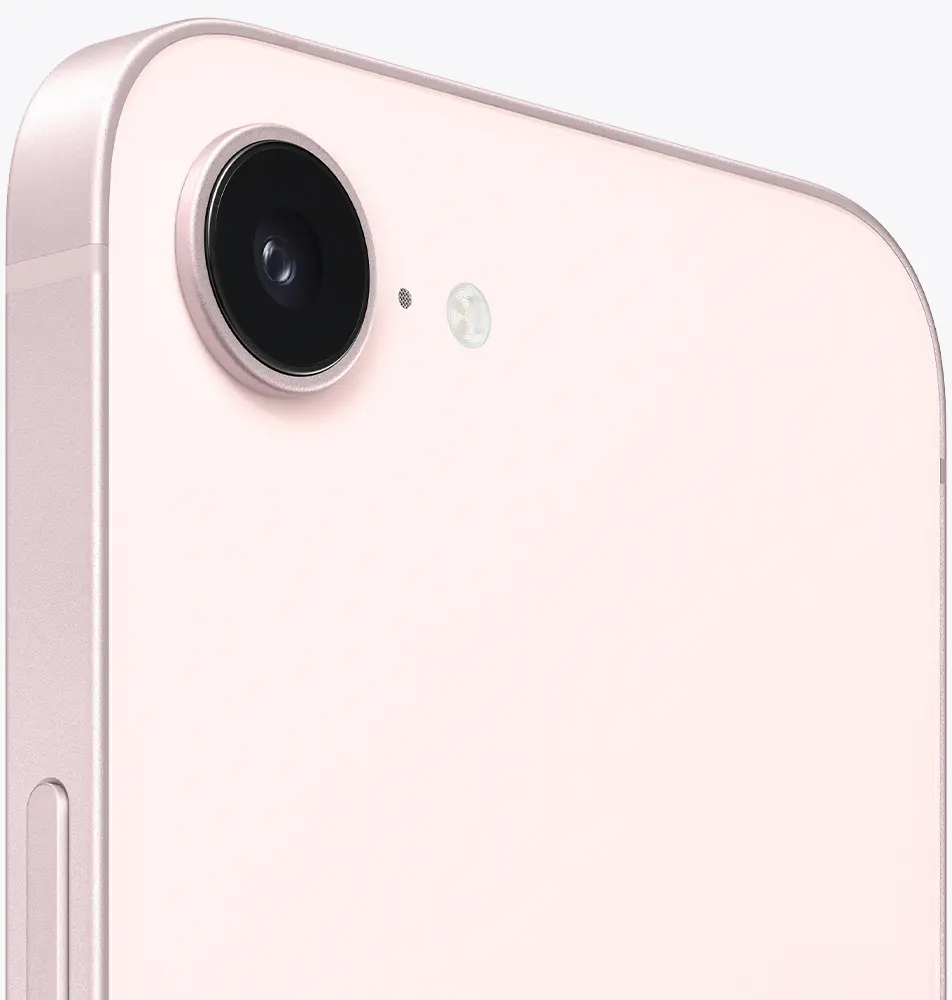 Вид на камеры iPhone 17e Нежно-розовый