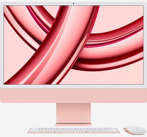 Вид на дисплей iMac 24 M1 Розовый