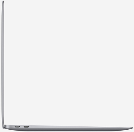 Вид сбоку на MacBook Air 13 M1 Серый космос