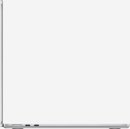 Вид сбоку на MacBook Air 13 M2 Серебристый