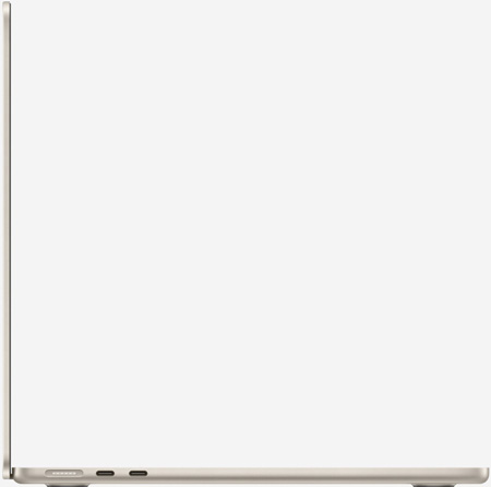 Вид сбоку на MacBook Air 13 M2 Сияющая звезда