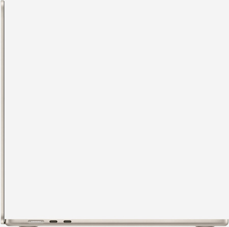 Вид сбоку на MacBook Air 15 M2 Сияющая звезда