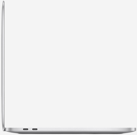 Вид сбоку на MacBook Pro 13 M2 Серебристый