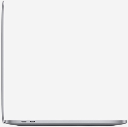 Вид сбоку на MacBook Pro 13 M2 Серый космос