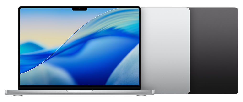 На изображении цвета корпусов MacBook Pro 14 M5