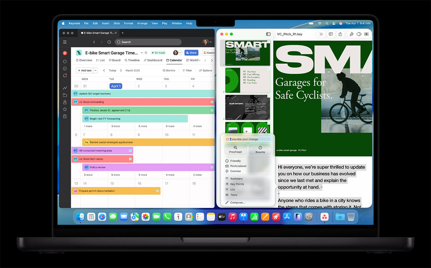 Демонстрация работы на MacBook Pro 14 M5