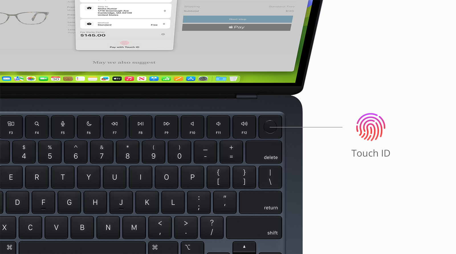 Touch ID в клавиатуре MacBook