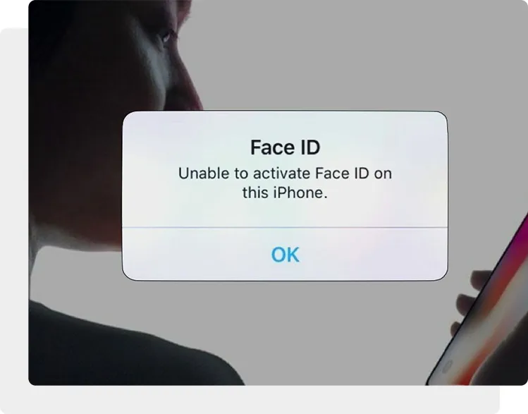 На iPhone X не работает Face ID