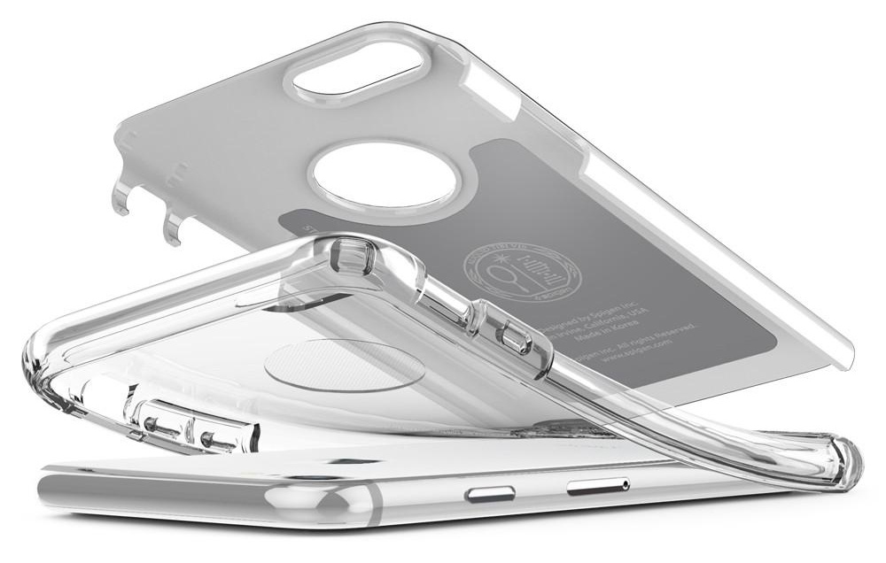 Противоударный чехол на Айфон 7 белого цвета