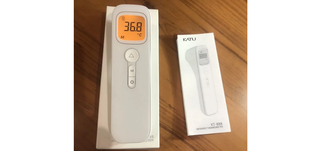 Упаковка и комплектация электронного термометра KATU KT-888