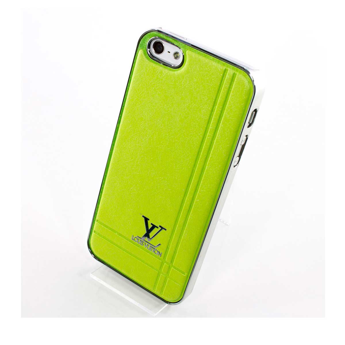 Чехол-накладка LV Split Leather Silver Electroplating Plastic Case для  iPhone 5/5s/SE, поликарбонат, зелёный / серебристый по выгодной цене –  купить в MacTime