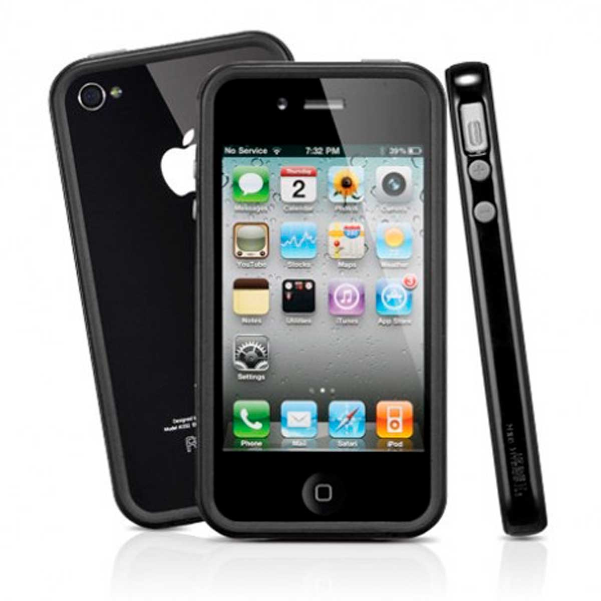 Чехол-крышка SGP Neo Hybrid EX New version для iPhone 4/4S, чёрный по  выгодной цене – купить в MacTime