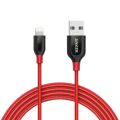 Кабель Anker PowerLine+ USB-Lightning, 1,8м, кевлар, 6000+ перегибов, красный (A8122H91)