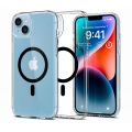 Чехол-накладка Spigen Ultra Hybrid с MagSafe и HaloLock для iPhone 14, полиуретан (TPU), прозрачный / чёрный - фото 1