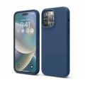 Elago для iPhone 14 Pro Max чехол Soft silicone (Liquid) Жан Индиго - фото 1