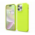 Elago для iPhone 14 Pro Max чехол Soft silicone (Liquid) Неоновый желтый - фото 1
