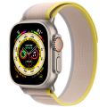 Apple Watch Ultra 2022, 49 мм, корпус из титана, ремешок Trail жёлтый / бежевый - фото 1