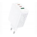 СЗУ Acefast A41 GaN, 2Type-C, 1USB, 3.6A, PD+QC3.0, 65Вт (белый) - фото 1