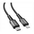 Кабель ACEFAST C1-01 USB-C - Lightning, 1.2m (черный) - фото 1