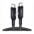 Кабель ACEFAST C4-03 Aluminum 100W Type-C to Type-C нейлон 1.8m (черный) - фото 1