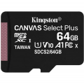 Карта памяти microSDXC Kingston Canvas Select Plus 64 ГБ, 100MB/s, C10, UHS-I, U1, A1, FullHD - фото 1