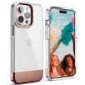 Elago для iPhone 14 Pro Max чехол GLIDE (tpu+pc) Прозрачное/розовое золото - фото 1