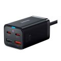 Baseus СЗУ GaN3 Pro Desktop Fast Charger 2C+2U 65W EU Black +Xiaobai Cable Type-C to Type-C 100W 1m - фото 1