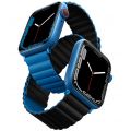 Ремешок Uniq для Apple Watch 41/40/38 mm Revix reversible Magnetic Каспийский Синий/Черный - фото 1