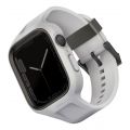 Ремешок Uniq для Apple Watch 45/44 mm чехол+ремень Monos 2-in-1 чехол+ремешок серый - фото 1