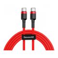 Кабель Baseus Cafule Type-C PD2.0 60W flash charging data line (20V 3A) 2m Red - фото 1