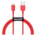 Кабель Baseus Superior Series Fast Charging Data Cable USB to iP 2.4A 1m Red - фото 1