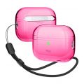 Чехол силиконовый Elago для AirPods Pro 2 Clear case Неоново-ярко-розовый - фото 1