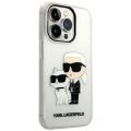 Чехол Lagerfeld для iPhone 15 Pro PC/TPU NFT Karl & Choupette Hard Блеск Прозрачный - фото 1