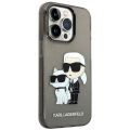 Чехол Lagerfeld для iPhone 15 Pro PC/TPU NFT Karl & Choupette Hard Блеск Черный - фото 1