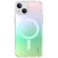 Чехол Uniq для iPhone 15 COEHL Линейный Радужный (MagSafe) - фото 1