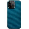 Чехол накладка K-Doo Keivlar для iPhone 15 Pro, черный - синий - фото 1