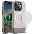Чехол Elago для iPhone 15 Pro GLIDE (tpu+pc) Каменный/Средний Серый (MagSafe) - фото 1