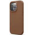 Чехол Elago для iPhone 15 Pro Soft silicone (Liquid) Коричневый - фото 1