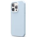 Чехол Elago для iPhone 15 Pro Soft silicone (Liquid) Светло-синий - фото 1