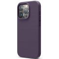 Чехол Elago для iPhone 15 Pro Max Soft silicone (Liquid) Темно-фиолетовый - фото 1
