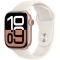 Apple Watch Series 10 (2024) 42 мм, алюминиевый корпус «розовое золото», спортивный ремешок «сияющая звезда», (S/M) 1