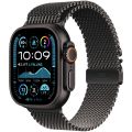 Apple Watch Ultra 2 2024, 49 мм, корпус «чёрный титановый», ремешок «миланский сетчатый» чёрный 1